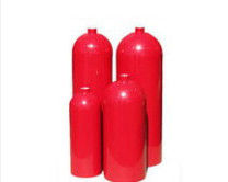 Красный/серый цилиндр сжатого газа 5L 210BAR 34CrMo4 медицинский - 14L