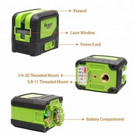 Cross Line Laser Level With Plumb , Green Light Beam Self Leveling 180 Degrees Laser Level